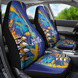 Saint Lucia Cricket Kings Car Seat Cover Caribbean-Roar of Power Lions - African Pride