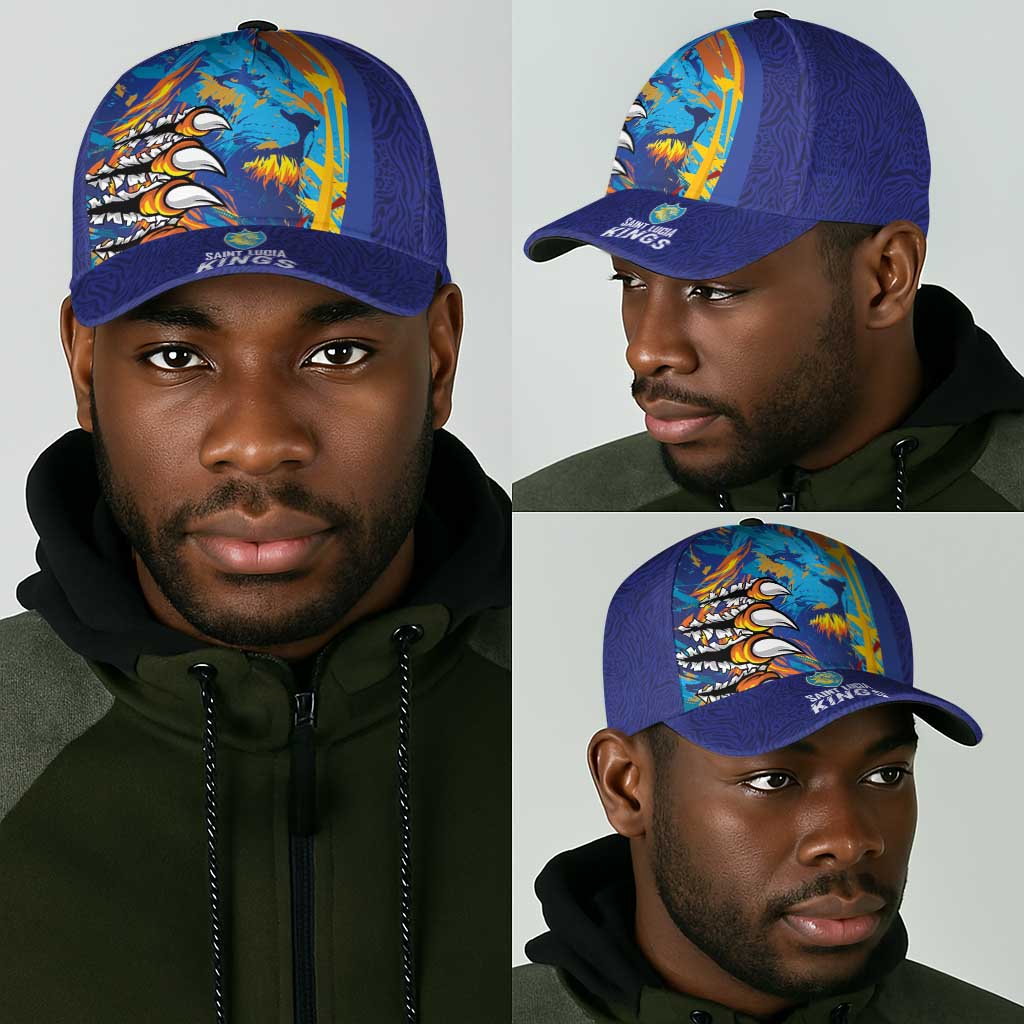 Saint Lucia Cricket Kings Classic Cap Caribbean-Roar of Power Lions - African Pride