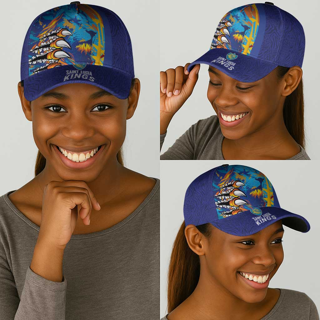 Saint Lucia Cricket Kings Classic Cap Caribbean-Roar of Power Lions - African Pride