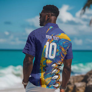 Custom Saint Lucia Cricket Kings Hawaiian Shirt Caribbean-Roar of Power Lions - African Pride