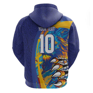 Custom Saint Lucia Cricket Kings Hoodie Caribbean-Roar of Power Lions - African Pride