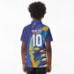 Custom Saint Lucia Cricket Kings Kid Polo Shirt Caribbean-Roar of Power Lions - African Pride