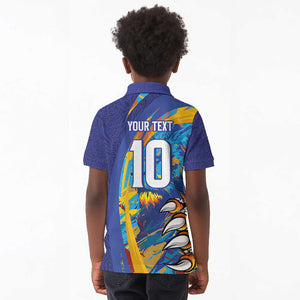 Custom Saint Lucia Cricket Kings Kid Polo Shirt Caribbean-Roar of Power Lions - African Pride
