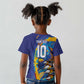 Custom Saint Lucia Cricket Kings Kid T shirt Caribbean-Roar of Power Lions - African Pride