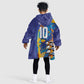 Custom Saint Lucia Cricket Kings Kid Wearable Blanket Hoodie Caribbean-Roar of Power Lions - African Pride