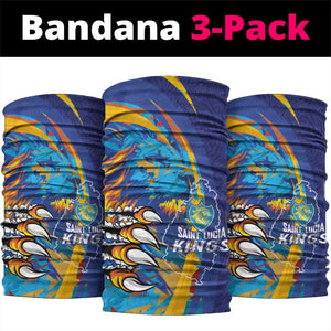 Saint Lucia Cricket Kings Neck Gaiter Caribbean-Roar of Power Lions - African Pride