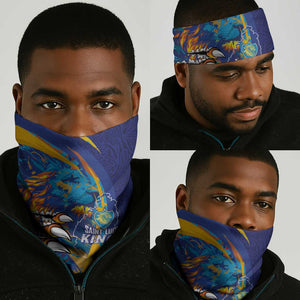 Saint Lucia Cricket Kings Neck Gaiter Caribbean-Roar of Power Lions - African Pride