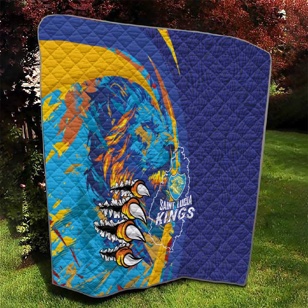 Saint Lucia Cricket Kings Quilt Caribbean-Roar of Power Lions - African Pride