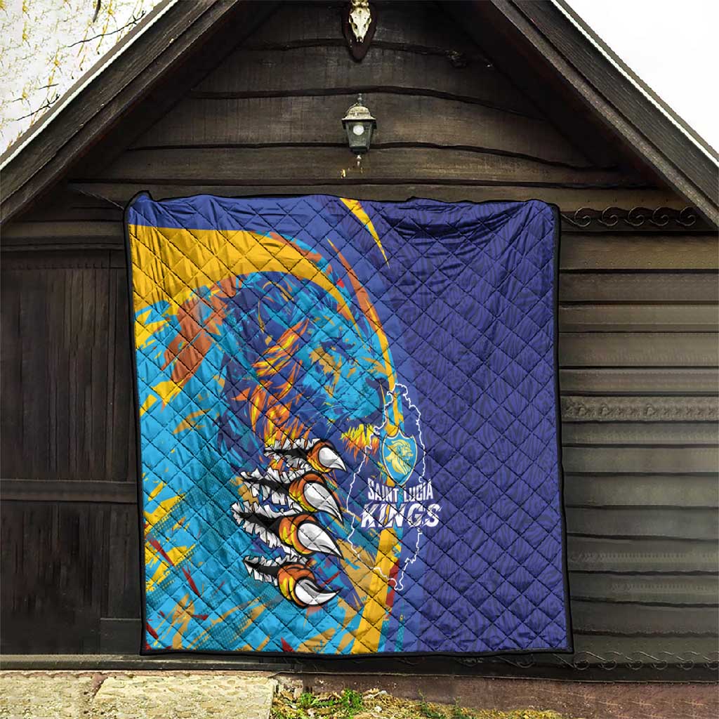 Saint Lucia Cricket Kings Quilt Caribbean-Roar of Power Lions - African Pride