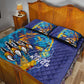 Saint Lucia Cricket Kings Quilt Bed Set Caribbean-Roar of Power Lions - African Pride