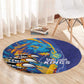 Saint Lucia Cricket Kings Round Carpet Caribbean-Roar of Power Lions - African Pride