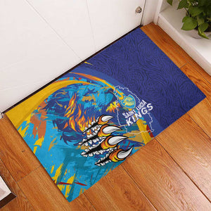 Saint Lucia Cricket Kings Rubber Doormat Caribbean-Roar of Power Lions - African Pride