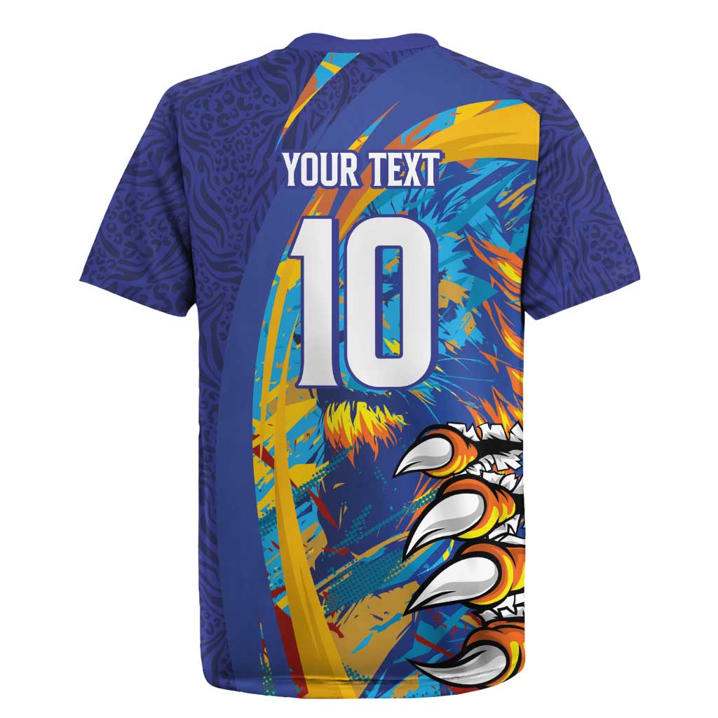 Custom Saint Lucia Cricket Kings Rugby Jersey Caribbean-Roar of Power Lions - African Pride