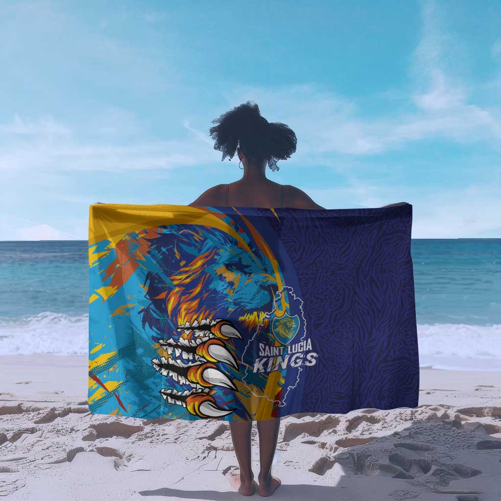 Saint Lucia Cricket Kings Sarong Caribbean-Roar of Power Lions - African Pride