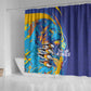 Saint Lucia Cricket Kings Shower Curtain Caribbean-Roar of Power Lions - African Pride