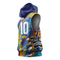 Custom Saint Lucia Cricket Kings Sleeveless Hoodie Caribbean-Roar of Power Lions - African Pride