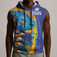 Custom Saint Lucia Cricket Kings Sleeveless Hoodie Caribbean-Roar of Power Lions - African Pride