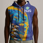 Custom Saint Lucia Cricket Kings Sleeveless Zip Hoodie Caribbean-Roar of Power Lions - African Pride