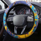 Saint Lucia Cricket Kings Steering Wheel Cover Caribbean-Roar of Power Lions - African Pride