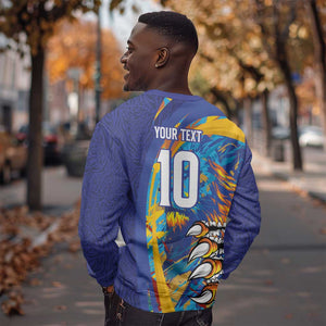 Custom Saint Lucia Cricket Kings Sweatshirt Caribbean-Roar of Power Lions - African Pride