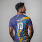Custom Saint Lucia Cricket Kings T shirt Caribbean-Roar of Power Lions - African Pride