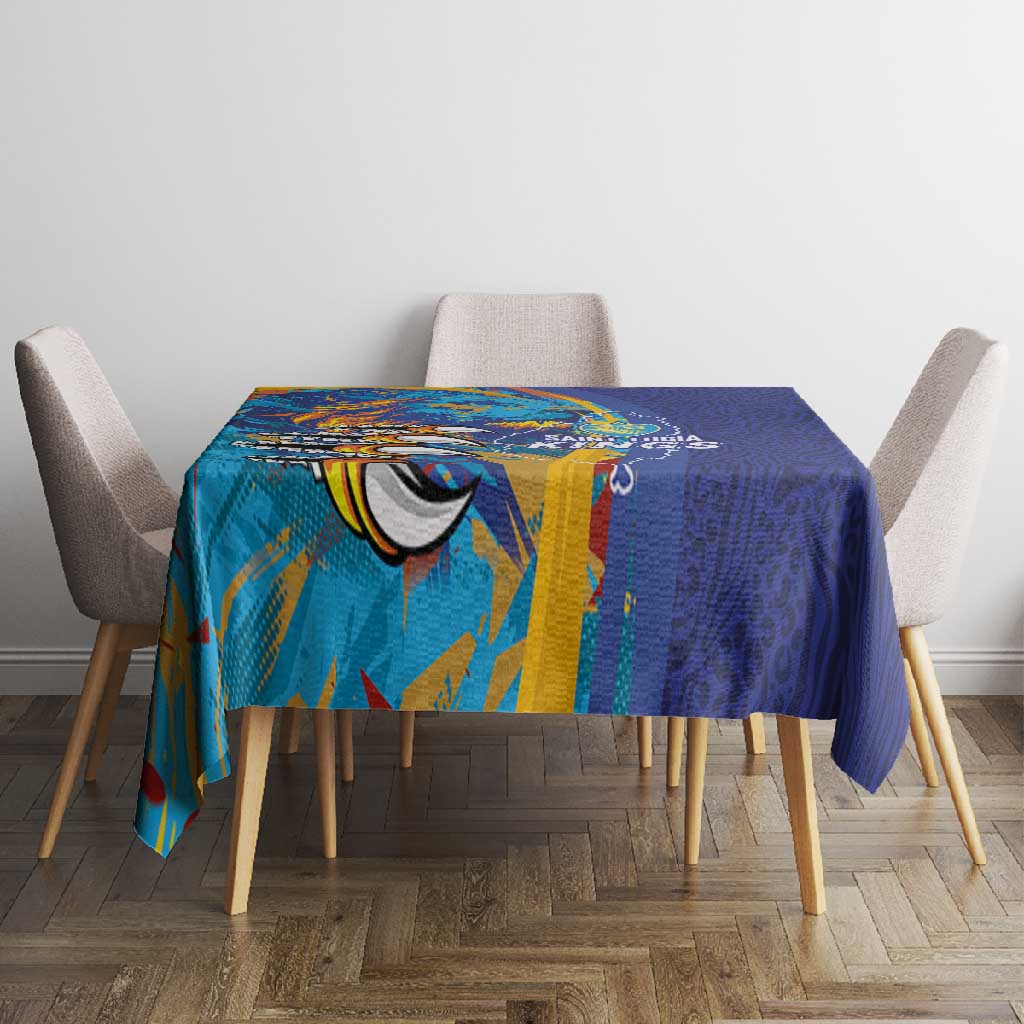 Saint Lucia Cricket Kings Tablecloth Caribbean-Roar of Power Lions - African Pride