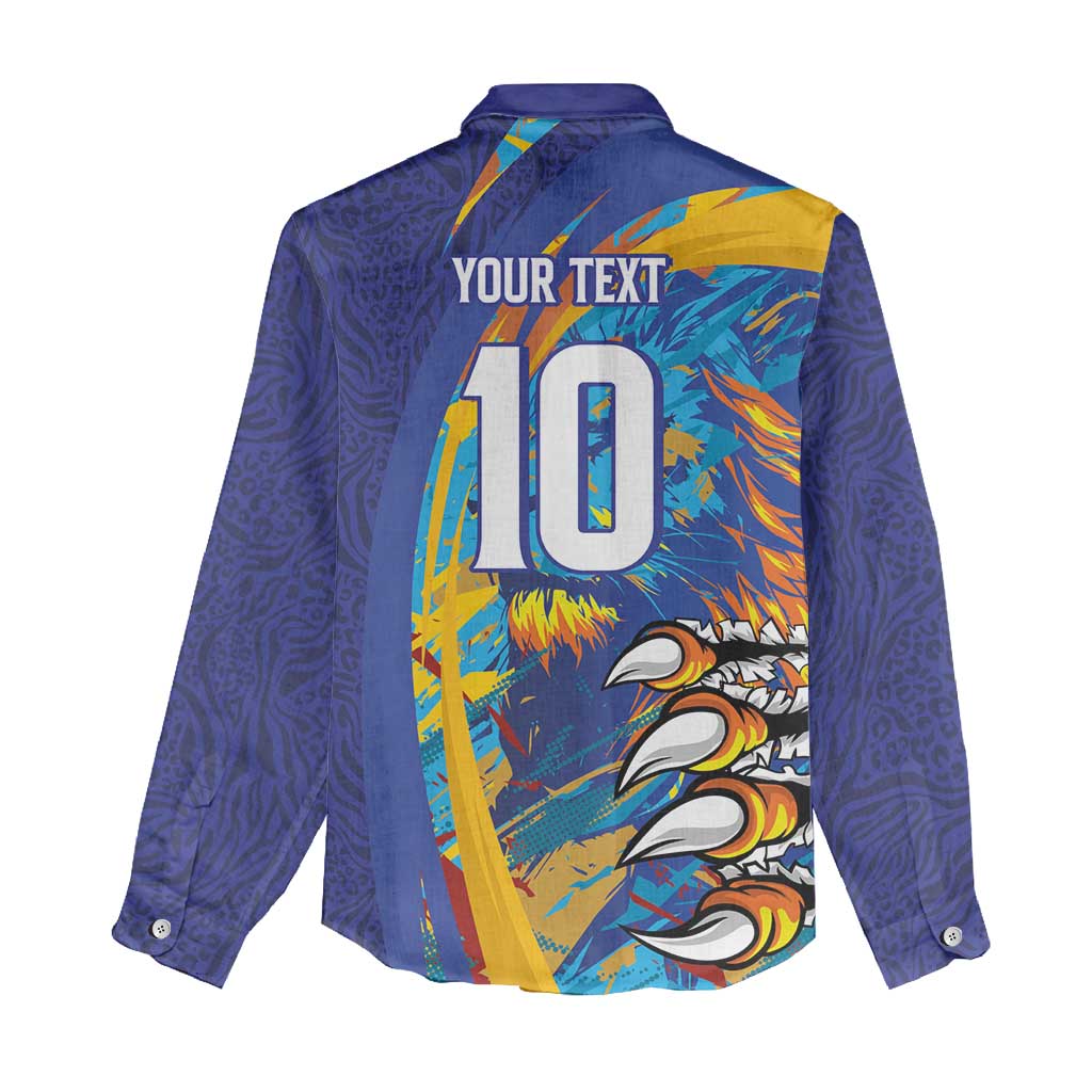 Custom Saint Lucia Cricket Kings Women Casual Shirt Caribbean-Roar of Power Lions - African Pride