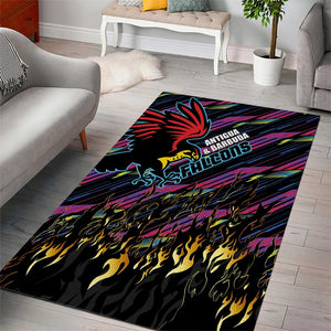 Antigua & Barbuda Cricket Falcons Area Rug Through The Fire-Go Glory - African Pride