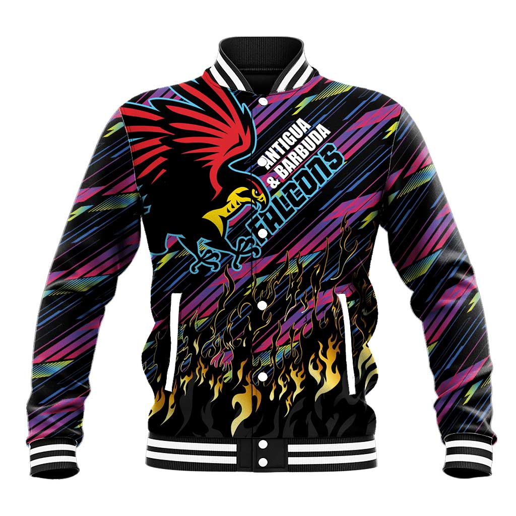 Custom Antigua & Barbuda Cricket Falcons Baseball Jacket Through The Fire-Go Glory - African Pride