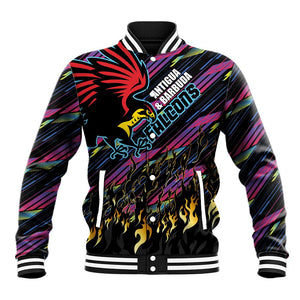 Custom Antigua & Barbuda Cricket Falcons Baseball Jacket Through The Fire-Go Glory - African Pride