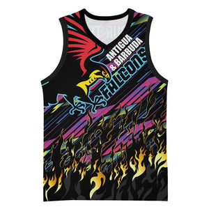 Custom Antigua & Barbuda Cricket Falcons Basketball Jersey Through The Fire-Go Glory - African Pride