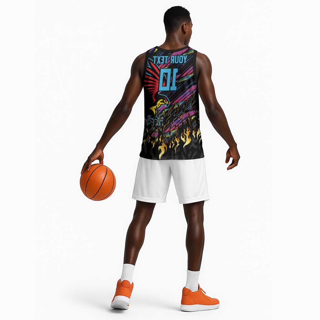 Custom Antigua & Barbuda Cricket Falcons Basketball Jersey Through The Fire-Go Glory - African Pride