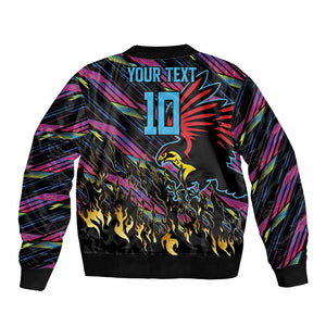 Custom Antigua & Barbuda Cricket Falcons Bomber Jacket Through The Fire-Go Glory - African Pride