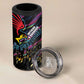 Custom Antigua & Barbuda Cricket Falcons 4 in 1 Can Cooler Tumbler Through The Fire-Go Glory - African Pride