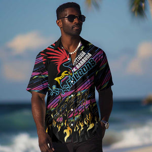 Custom Antigua & Barbuda Cricket Falcons Hawaiian Shirt Through The Fire-Go Glory - African Pride