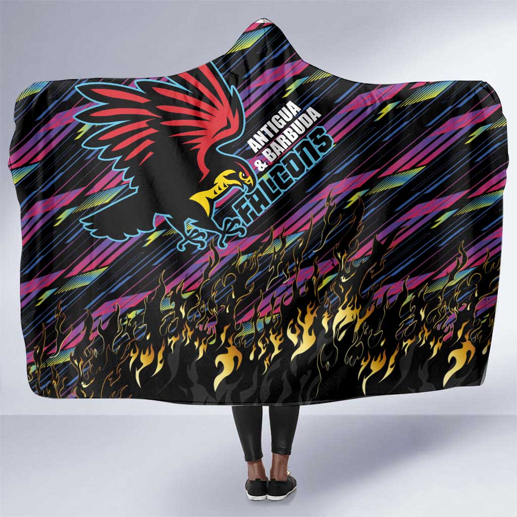 Antigua & Barbuda Cricket Falcons Hooded Blanket Through The Fire-Go Glory - African Pride