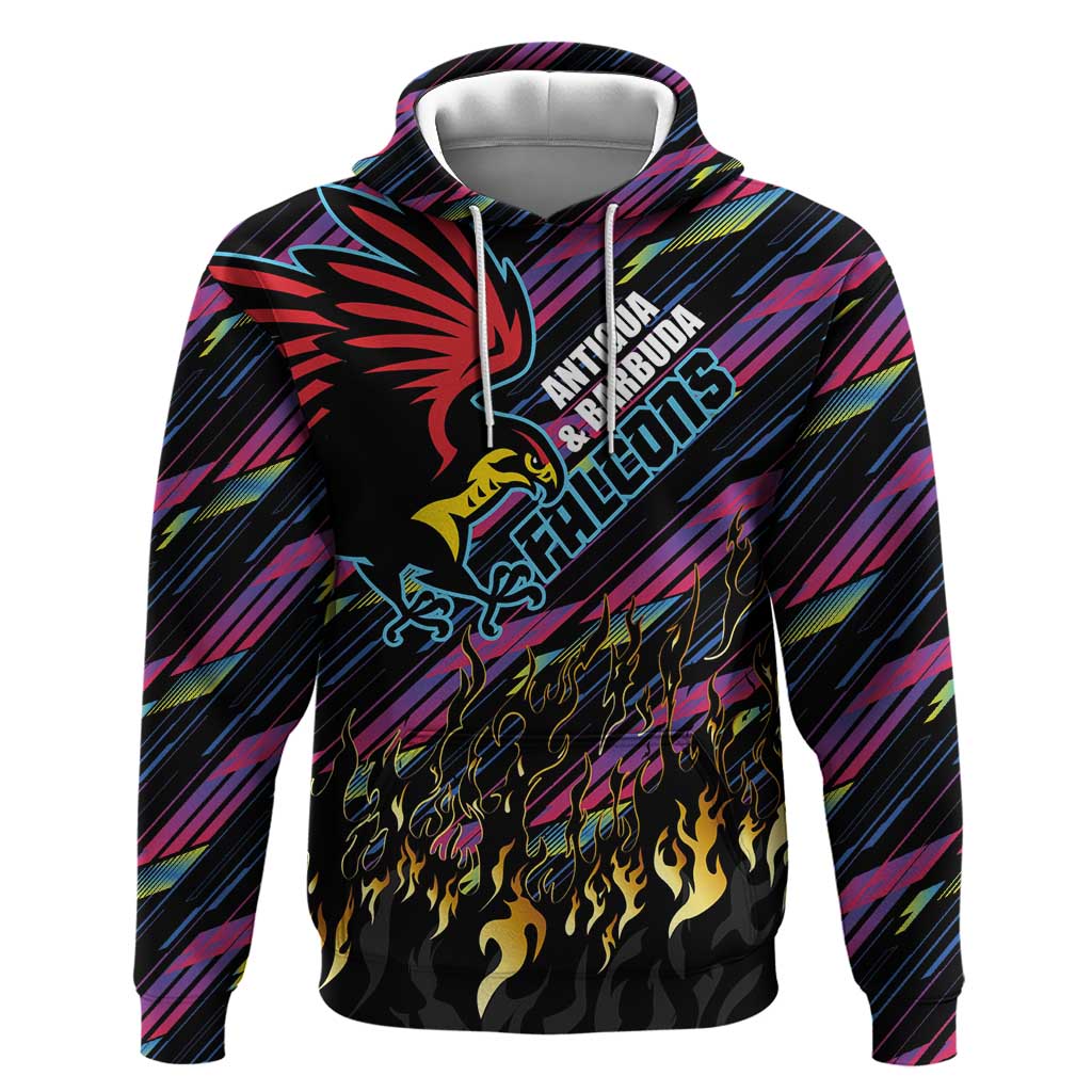Custom Antigua & Barbuda Cricket Falcons Hoodie Through The Fire-Go Glory - African Pride