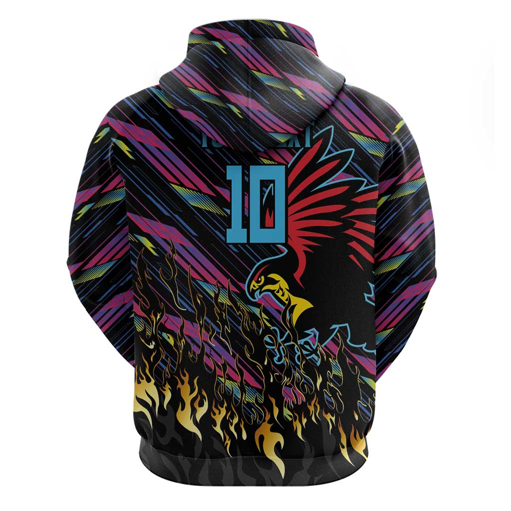 Custom Antigua & Barbuda Cricket Falcons Hoodie Through The Fire-Go Glory - African Pride