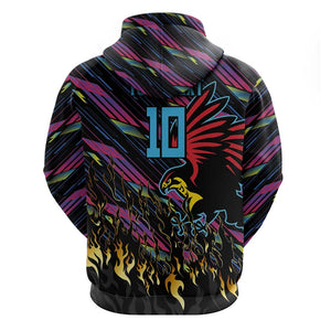 Custom Antigua & Barbuda Cricket Falcons Hoodie Through The Fire-Go Glory - African Pride