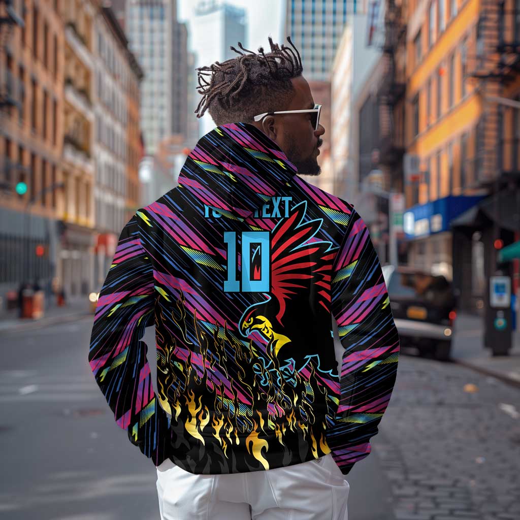 Custom Antigua & Barbuda Cricket Falcons Hoodie Through The Fire-Go Glory - African Pride
