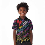 Custom Antigua & Barbuda Cricket Falcons Kid Polo Shirt Through The Fire-Go Glory - African Pride