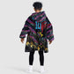 Custom Antigua & Barbuda Cricket Falcons Kid Wearable Blanket Hoodie Through The Fire-Go Glory - African Pride