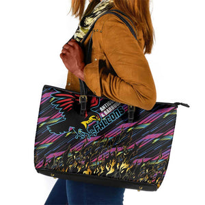 Antigua & Barbuda Cricket Falcons Leather Tote Bag Through The Fire-Go Glory - African Pride