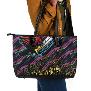 Antigua & Barbuda Cricket Falcons Leather Tote Bag Through The Fire-Go Glory - African Pride
