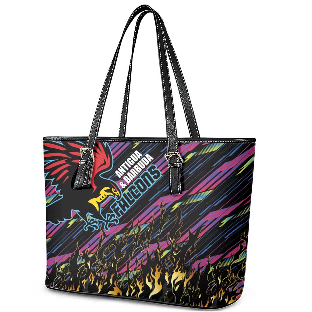 Antigua & Barbuda Cricket Falcons Leather Tote Bag Through The Fire-Go Glory - African Pride