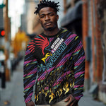 Custom Antigua & Barbuda Cricket Falcons Long Sleeve Shirt Through The Fire-Go Glory - African Pride