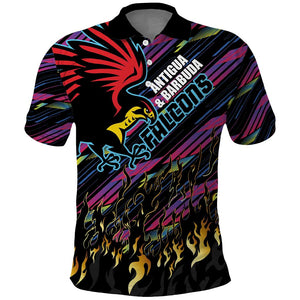 Custom Antigua & Barbuda Cricket Falcons Polo Shirt Through The Fire-Go Glory - African Pride