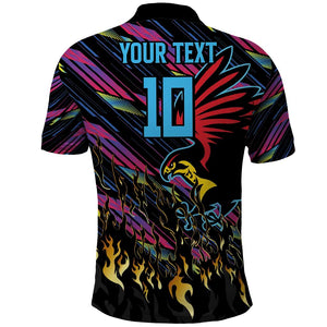 Custom Antigua & Barbuda Cricket Falcons Polo Shirt Through The Fire-Go Glory - African Pride