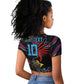 Custom Antigua & Barbuda Cricket Falcons Raglan Cropped T shirt Through The Fire-Go Glory - African Pride