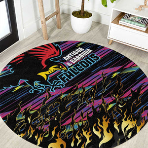 Antigua & Barbuda Cricket Falcons Round Carpet Through The Fire-Go Glory - African Pride